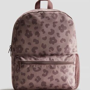 H&M Pink Leopard Print Kids Backpack